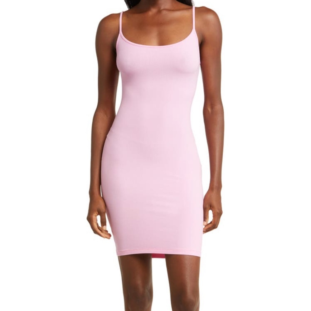 skims lounge rib dress xxs